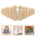 thumbnail image 6 of QUMONIN Unfinished Wooden Peg Dolls Crafts Supplies, 6 of 8