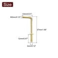 thumbnail image 2 of Uxcell 40 Pack L Shape Hooks, 1 Inch Right Angle Screw Hooks for Hanging, Gold, 2 of 7