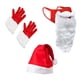 thumbnail image 4 of Sombrero de Navidad YONGSHENG con máscara de barba y guantes rojos para adultos y niños, 4 of 5