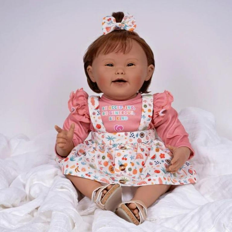 Paradise Galleries® Realistic Baby Girl Doll for Down Syndrome