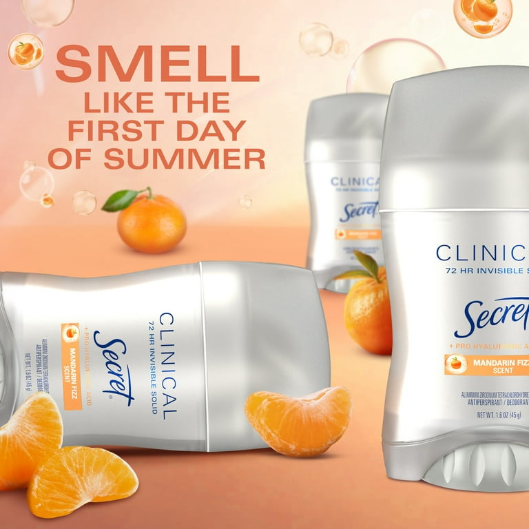 Secret Clinical 72 HR Invisible Solid Antiperspirant Mandarin Fizz