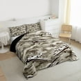 thumbnail image 3 of Homewish Camouflage Plane Bedding Comforter Set 2pcs for Female Men Adults,Transportation Theme Twin Comforter Sets Microfiber,Abstract Camo Breathable Bedding Set,Luxury Bedroom Decor,Reversible, 3 of 8