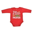 thumbnail image 4 of Unique Baby Girls Ugly Sweater Christmas Layette Set (3 Months), 4 of 5