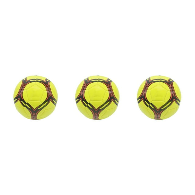 Guardoinrt Ballon de Soccer Officiel Portable - Grand Gamme d'Applications pour Jeux Ballon Résistant à l'Usure Officiel le Plus Récent Soccer Épaissi Jaune type 4 3Ensemble