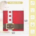 thumbnail image 2 of SKYSONIC Red Santa Gold Belt Baby Muslin Washcloths Face Towel, Merry Christmas Burp Cloths Cotton Wipes 5 PCS Infant Wash Cloth for Newborn Boys Girls 12"x12", 2 of 7