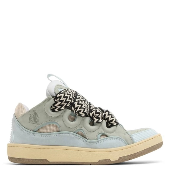 Lanvin Female Curb Sneakers - Leather - Blue Blue Sizes EU 34-50 2/3