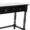 thumbnail image 3 of Benjara BM213517 Wooden Console Table with Carved Details & Turned Legs - Black, 3 of 5