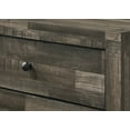 thumbnail image 4 of Rustic Two Drawer Nightstand with Brown Gray Finish, Solid Wood Bedroom Furniture, 21.1"W x 16.3"D x 24"H, Featuring Round Handles for Stylish Storage, 4 of 6