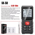 thumbnail image 3 of Digital Laser Distance Meter Rangefinder Tool with LCD Display, 50M/70M/100M/120M Accurate Measure for Home, Construction, Hunting, Surveying, IP54 Waterproof, 3 of 8