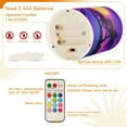 thumbnail image 5 of Yayeee Flameless Candles with Remote Flickering Battery Operated Multi Color Changing, Purple Neon Road, 5 of 7