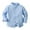 Blue, variant on LNMQLPDBS Boys Dress Shirts Solid Color Single Breasted Long Sleeve Stand Collar Shirt with Pocket Collared Button-Down and Cuff Sleeves Toddler Boys Clothes