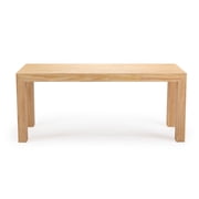 Plank+Beam 72 Modern Dining Table for 6, Solid Wood Rectangular Dining Table for Kitchen/Dining Room, Blonde Wirebrush