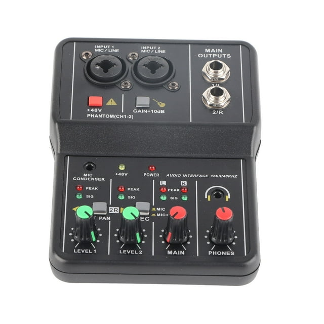 Mezclador de audio de canales, Mezclador de audio de 2 canales Mezclador de audio Placa de sonido Tarjeta de sonido Mezclador de audio Creado magistralmente Jadeshay A