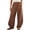 Coffee Pant, variant on Linen Pants for Women Loose Barrel Casual Pants Trendy Summer Elastic Waist Baggy Wide Leg Trousers with Pockets Light Blue Pant XL