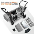 thumbnail image 2 of Sekey 4-in-1 Wagon Cart with Removable Canopy, Heavy-Duty Folding Utility Cart with Wheels & Table – Gray, 2 of 6