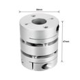thumbnail image 2 of 12mmx15mm Clamp Tight Motor Shaft 2 Diaphragm Coupling Coupler, 2 of 5