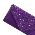 thumbnail image 2 of Mujeres Bolso La Cena Diamantes Imitación Plisada Con Noche Bolsas Aleta () Purple, 2 of 6