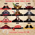 thumbnail image 3 of Gorro pirata infantil Funtery, accesorios para fiestas piratas, 48 unidades, 3 of 7