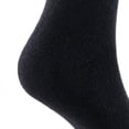 thumbnail image 3 of Lian LifeStyle Women's 1 Pair Perfect Fit, Cozy, Cute, And Comfortable Wool Crew Socks With Wide Range Colors HR1802 Size 6-9 (Black), 3 of 4