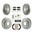 thumbnail image 1 of Transit Auto Front Rear Coated Disc Brake Rotors Ceramic Pads and Drum Kit (7Pc) for Car 2007-2008 Honda Fit KGC-101948, 1 of 11