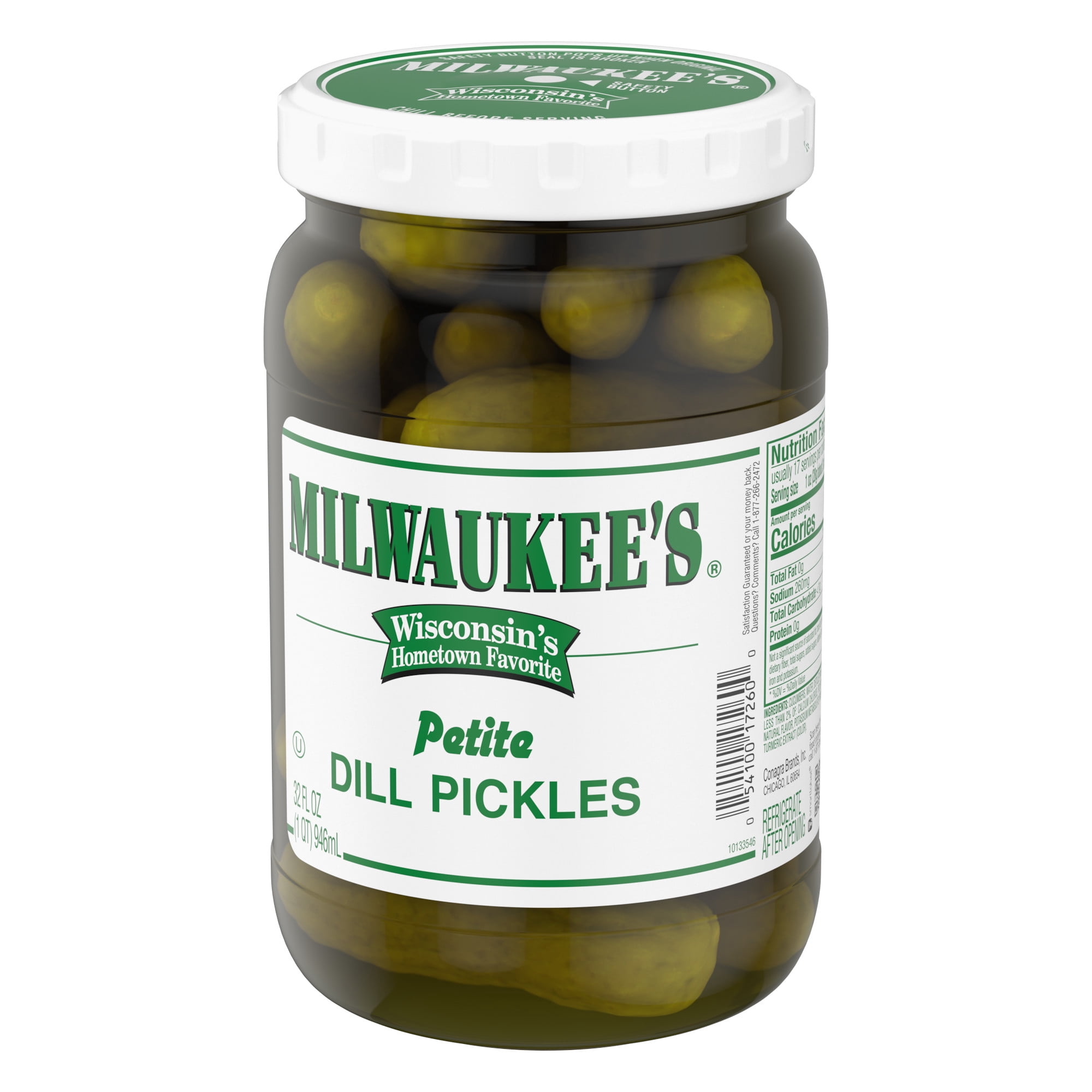 Milwaukee's Petite Dill Pickles, 32 fl oz Jar