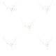 thumbnail image 2 of Sonducket Clásico Ins Doce Signo del zodiaco Constelaciones Tema Amistad Collar Rhinestone Chic Cómodo Encanto Colgante Aries Plata Aries Plata 5piezas Sonducket CBP222166, 2 of 5