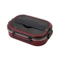 thumbnail image 2 of FeiraDeVaidade Lunch Box Student Bento Box Stainless Steel Lunch Box Insulation Division Box Office Worker Portable Lunch Box, 2 of 7