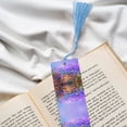 thumbnail image 6 of Kdxio Colorful Purple Cosmos Flower Print Metal Tassel Bookmarks,Perfect Gift for Art Lovers and Bookworms Metal Bookmarks for Women, 6 of 8