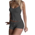 thumbnail image 3 of Wiyuqeen Pajama Sets for Women 2 Piece Cami and Shorts Loungewear Sets Stars Graphic Soft Pj Lounge Set Sleep Sleepwear, 3 of 8