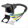 thumbnail image 1 of 7 Way RV Trailer Light Connector Socket, 1 of 5