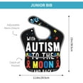 thumbnail image 4 of Hirioo I Love With Autism To The Moon And Back for Baby Waterproof Pocket Bib Adjustable Closed for Babies Toddlers with Large Pocket 6-24Months, 4 of 8
