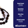 thumbnail image 4 of The Bead Chest Dark Brown Kenya Bone Beads (Hexagon), 4 of 4