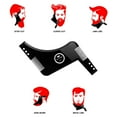 thumbnail image 3 of Beard Style Comb Multi-functional Men Moustache Moulding Styling Tools Template Brush Hair Beard Template, 3 of 8