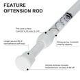 thumbnail image 6 of Spring Tension Curtain Rod 4Pcs, White Tension Rod 16 to 28 Inch Expandable, Adjustable Shower Curtain Rods, No Drilling, 6 of 9
