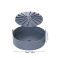 thumbnail image 3 of Mefallenssiah Grill Pan Multifunctional Fryer Silicone Pot Pizza Pan Baking Basket Pot Mat, 3 of 6