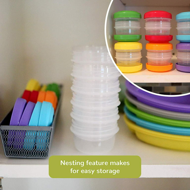 Leakproof Baby Food Storage - Small Plastic Containers with Lids