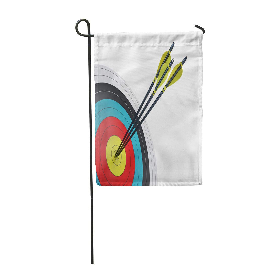 NUDECOR Red Archery Arrows Hitting The Center of Target Success Garden