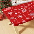 thumbnail image 1 of Mantel Smiry, 30 x 72 pulgadas, impermeable, elástico, con forma de copo de nieve navideño, 1 of 7