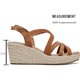 thumbnail image 2 of Sandalias Luoika con cuña ancha para mujer, color marrón, talla 8.5XW, 2 of 6