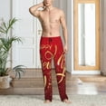thumbnail image 2 of Fotbe Happy New Year2 Pantalones de Pijama para Hombre, Pantalones de Dormir, Pantalones de Casa con Cintura Ajustable y Bolsillos-Small, 2 of 6