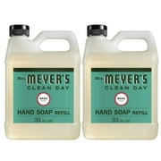 MRS. MEYER'S CLEAN DAY Moisturizing Hand Soap Refill - Liquid Soap w/ - Cruelty Free Basil Scent in 33 Fl OZ Per Pack, Pack of 2