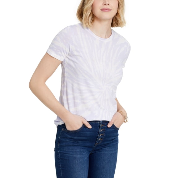Style & Co Petite Cotton Crew Neck T-Shirt Lilac Fade PS