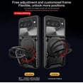thumbnail image 4 of for Google Pixel 9 Pro/Pixel 9 2024  Case with Magnetic Ring Kickstand, Rugged Military Grade Shockproof Heavy Duty Case with Slide Camera Lens Cover for Google Pixel 9 Pro JS-Black, 4 of 9