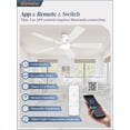 thumbnail image 2 of Ventilador de Techo Fanbulous de 132 cm con LED de 20W, 6 Velocidades, Control Remoto y App, 2 of 8