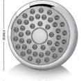 thumbnail image 5 of Cabezal de ducha de alta presión de 3 pulgadas - Antiobstrucción, antifugas, rótula giratoria de latón ajustable para un baño relajante (cromado), 5 of 5