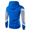 thumbnail image 3 of Mens Hoodie Multicolor Panel Sweatshirt Fleece Long Sleeve Sports Tops,Men's Stitching Sports Hooded Sweatshirts Top, 3 of 3