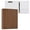Chocolate Brown, variant on Hard Shell Ring Binder With Clip Holds 200 Sheets Office Home Organization Many Mushrooms