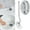 Grey, variant on T-Shaped Curved Toilet Brush With Long Handle Durable Toilet Cleaner With Hanging Hole Lightweight Toilet Brush For Home(White-One Size)