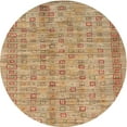 thumbnail image 1 of Ahgly Company Indoor Round Contemporary Sandy Brown Abstract Area Rugs, 7' Round, 1 of 6