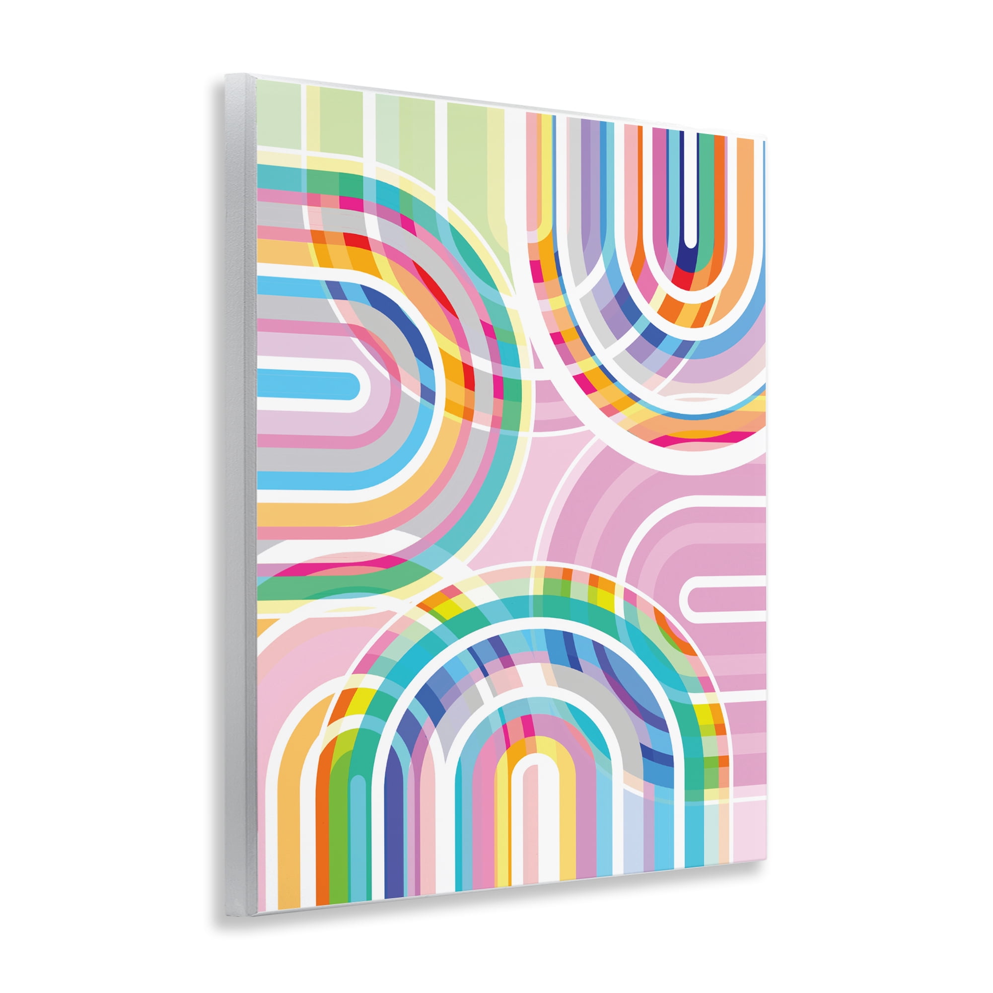 Stupell Industries Bright Playful Rainbow Arches Wall Plaque Art, design by Amber Sterling